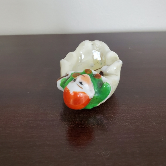 Vintage Art Deco Lusterware Pierrot Trinket Dish - Picture 5 of 9